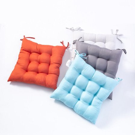 Sæt med 4 stk. stolehynder - størrelse 40x40cm - Ekstraordinær kvalitet - Blød at røre ved og elegant