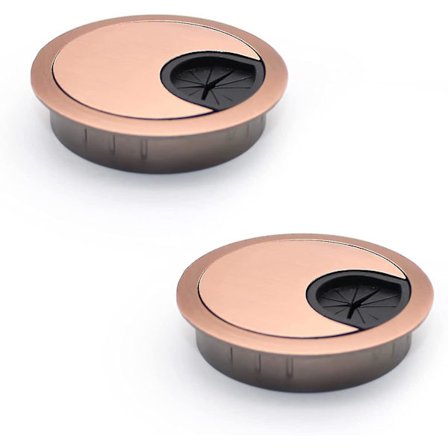 Pcs Metal Kabelgennemføring Til Skrivebords Kabelopbevaring Udløb Genomføring