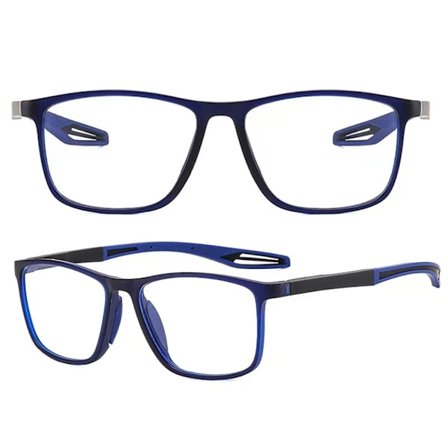 Unisex sportglasögon för närsynthet: Ultralätta silikon- och TR-glasögon, blåljusfilter, halkfria.