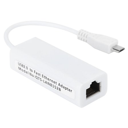 Netværkskortadapter Micro USB til RJ45 Ethernet-port til Raspberry Pi Zero 1.3/W bundkort