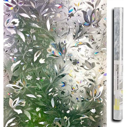 3D-elektrostaattinen ikkunakalvo tulppaanin kukkakuvio 60×200cm