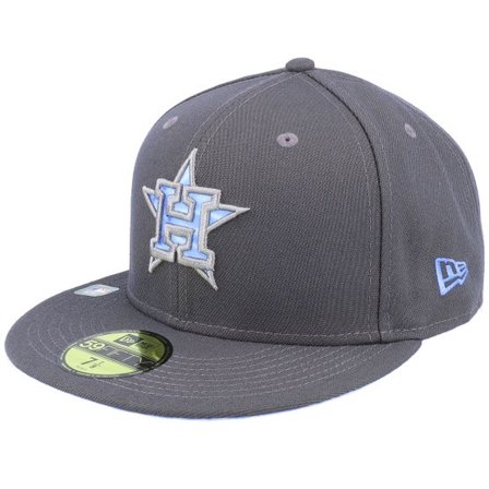 New Era - MLB Grå fitted Keps - Houston Astros MLB22 Fathers Day 59FIFTY Charcoal Fitted @ Hatstore