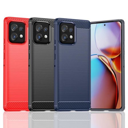 SKALO Motorola Edge 40 Pro 5G Armor Carbon Stødsikker TPU-cover - Vælg farve