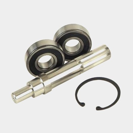 Axelkit 1" sjövattenpump D6 för Volvo Penta, komplett reparationssats i rostfritt stål med lager och låsring