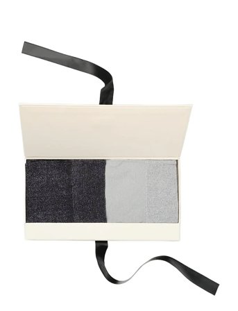 Swedish Stockings | Gift Box: 2 Pairs Of Ines Shimmery Socks | ONE SIZE