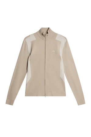 J.Lindeberg - Bianca Knitted Zip Sweater - Golf - Beige - Women - M