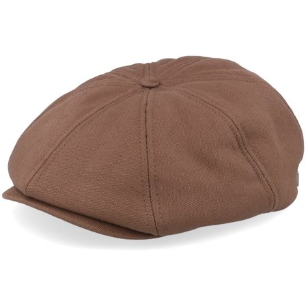 Brixton - Brood Cold Weather Pinecone Brown Snap Cap Flatcap Brown Cap - @ Hatstore