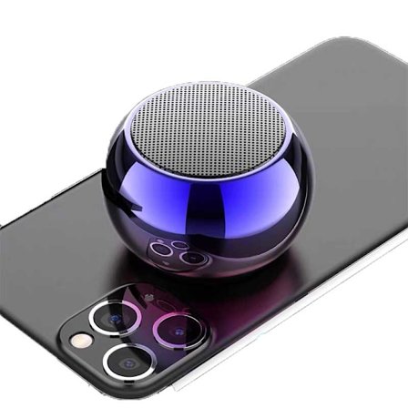 Lille Stålhøjtaler: Bærbar Musikafspiller Mini M3 Trådløs Højtaler Med Subwoofer HD Surround Sound, Udendørs, Kompatibel Med TV-style-1