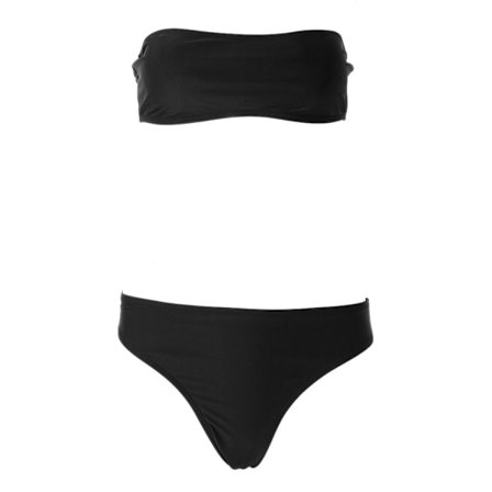 Seksikäs naisten bikinit - olkaimeton bandeau push-up -uimapuku uima-asu