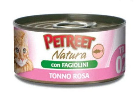 Petreet Tonno Rosa Con Fagiolini Cibo Umido Per Gatto Adulto