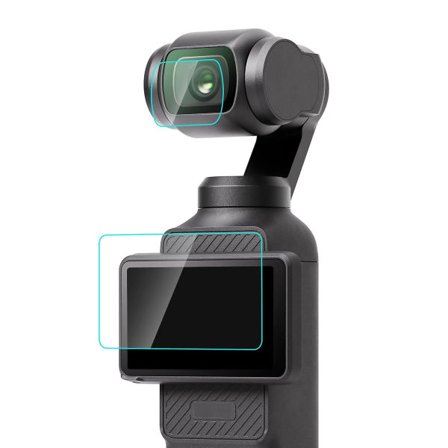 Puluz Hærdet Glas Linse Skærmbeskytter til Dji Osmo Pocket 3
