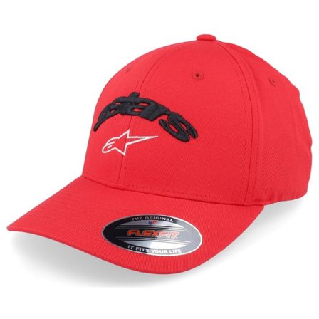 Alpinestars - Röd flexfit Keps - Arcstars Hat Red Flexfit @ Hatstore