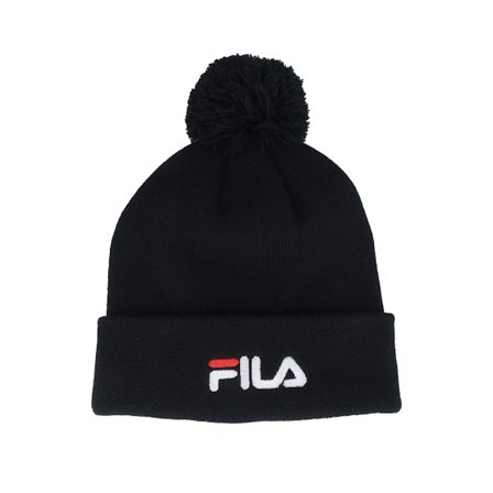 Fila - Zwart pom Beanie - Fukuroi Beanie Black Pom @ Hatstore