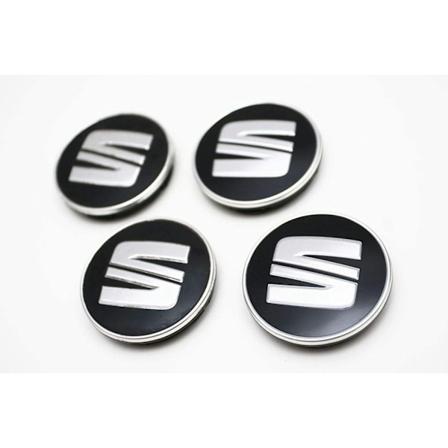 Seat05 - 60MM 4-pakksenter dekker Seat Silver one size