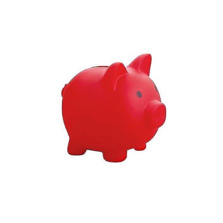 Sparegris, ubrydelig plastik sparegris børns mønt sparegris (rød) Hy
