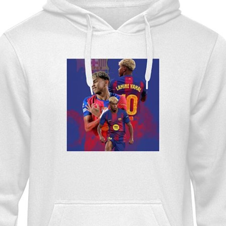 Børne hoodie Lamine Yamal FCB Barcelona super talent ydermidtbane