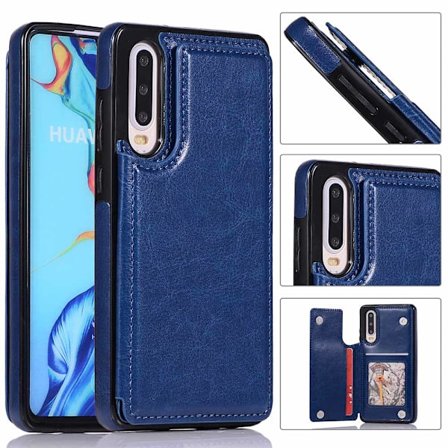 Huawei P30 - Praktiskt Stilrent Skal med Korthållare