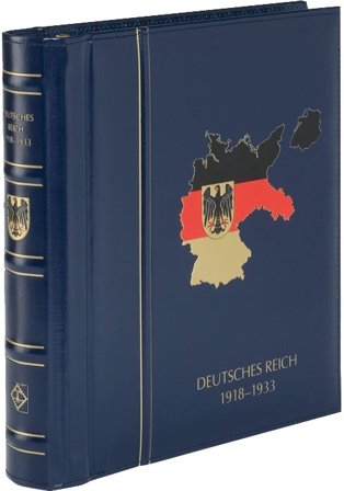 Tyske Rige 1918-1933 - PERFECT album med landenavn og kassette - Blåt i Cla