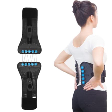 Lumbalstiv støtte, justerbar, med talje, for utglidning av mellomvirvelskiven, smertelindring, S/90‐97cm