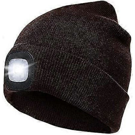 LED Mössa Herr med USB Uppladdningsbart Batteri [DB]