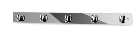 Habo 123-5 N Pyyhekoukku niklattu 5 koukkua, Kylpyhuone