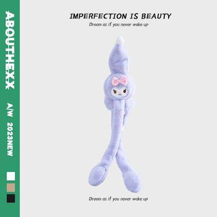 Plysjdukke vinter utendørs varm, vindtett og frostfri ørebeskyttelse gave til voksne og barn