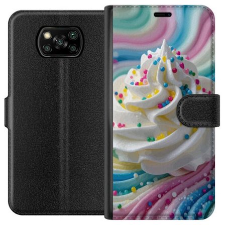 Kompatibelt Lommeboketui til Xiaomi Poco X3 NFC Glassvirvel