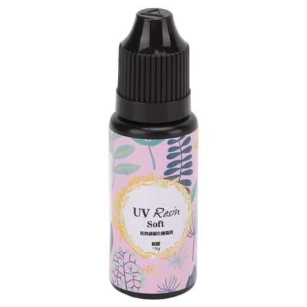 UV Resin Sikker Ikke-giftig Hurtigherdende Høy Transparens Lav Krymping Lekkasjesikker for DIY Smykker 15g