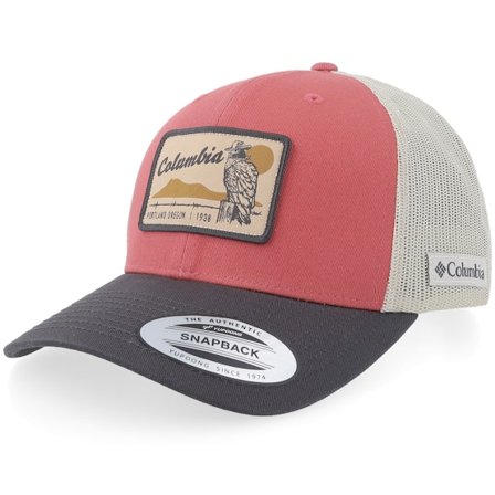 Columbia - Rouge trucker Casquette - Washed Red/Stone/Shadow Trucker @ Hatstore