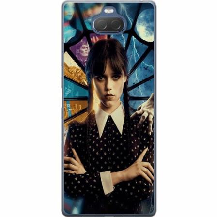 Sony Xperia 10 Plus Genomskinligt Skal Wednesday Addams