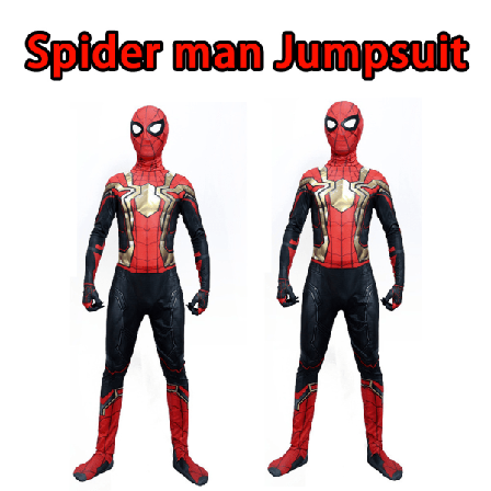 Kids Avengers Iron Spiderman Superhjälte Cosplay Jumpsuit