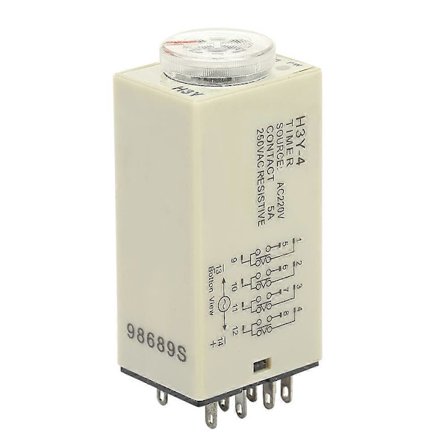 H3Y-4 Viivekytkin 0-60 minuuttia Ajastusrele AC 220V 5A