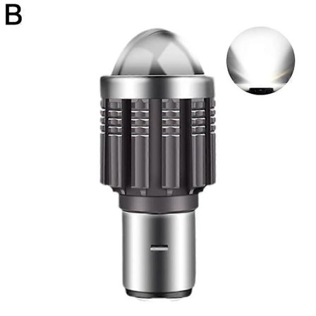 BA20D H6 S2 S1 LED Motorcykelstrålkastare Spotljus Hi/Lo Motorcykel-He [DB]