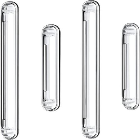 Skåpsdörrsdämpare, transparent silikon dörrstopp väggskydd självhäftande stötfångare för bildörrar, lådor, duschdörrar, toalettlock