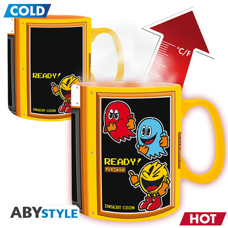 PAC-MAN Mugg Värmekänslig 460 ml - Arcade