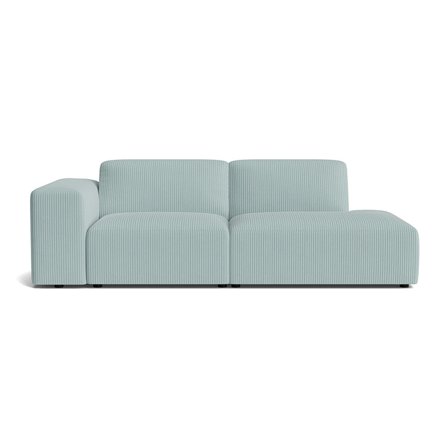 Soma lounge sofa, højrevendt | Open end - Lincoln Pastel blå - 245x101x75 - Sofa
