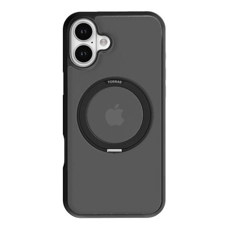 Torras Ostand Pro-fodral för iPhone 16 (svart)