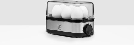 OBH Nordica Perfect Eggs Steel eggkoker 1-6 egg 6731 Tidsur, 6 egg ferdigkokt på få minutter, bløt, medium eller hardkokt