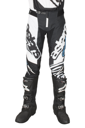 Pantaloni Cross Alpinestars Techstar Venom Nero/Bianco/Aqua 28