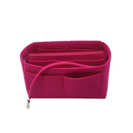 2023 Ny Bedste Rabat Rejse Organizer Håndtaske Filt Taske Tote Liner Håndtaske Indsats Dame 3 Størrelser Rose Rød
