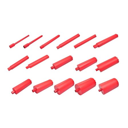 Kärnborr uppsättning 16 borr