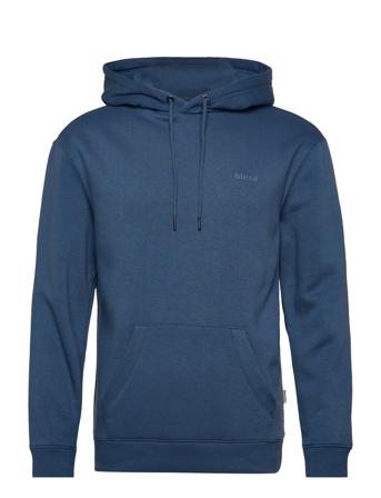 Bhdownton Hood Sweatshirt Blue Blend