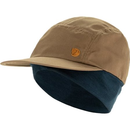 Fjällräven Bergtagen Mountain Kasket S/M - unisex - Wood Brown-Dark Navy - Kasket, Lues & beanies