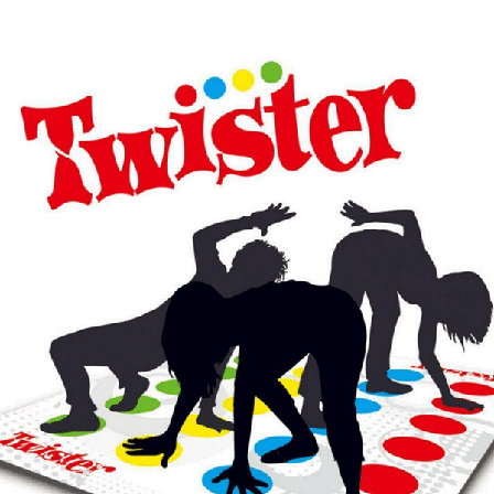 Twister Brädspel Moves With Family 2 Kids Funny Classic Party