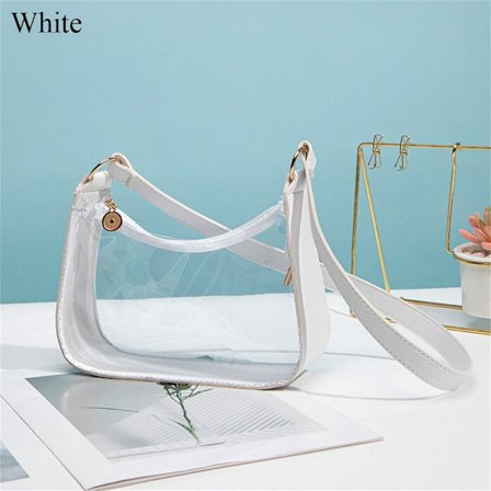 Gjennomsiktig Skulderveske Håndveske HVIT