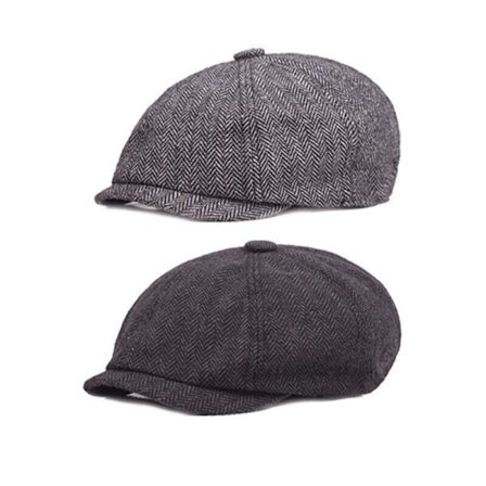8-paneelinen Newsboy Flat Cap Peaky Blinders Baker Golf Driving Boy Miesten Barettihattu