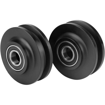 4 stk. skyvehjul dørhjul låvedør skap garderobe hard, ZQKLA