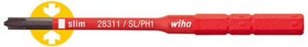 Wiha slimBit 34588 Bits PlusMinus/Phillips, 75 mm, 1000 V SL/PH2x75 mm, Maskintillbehör & förbrukning