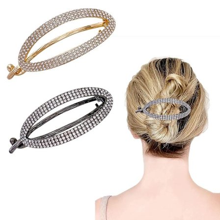 Hårspænder til kvinder, 2 stk. franske hårklemmer til tykt hår