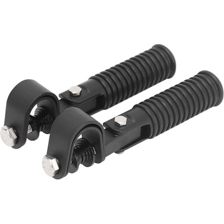 Musta jalkatappi, jalkatapin tuki törmäysraudan suojatangon korvaamiseen moottorin suojatangon suojuksilla